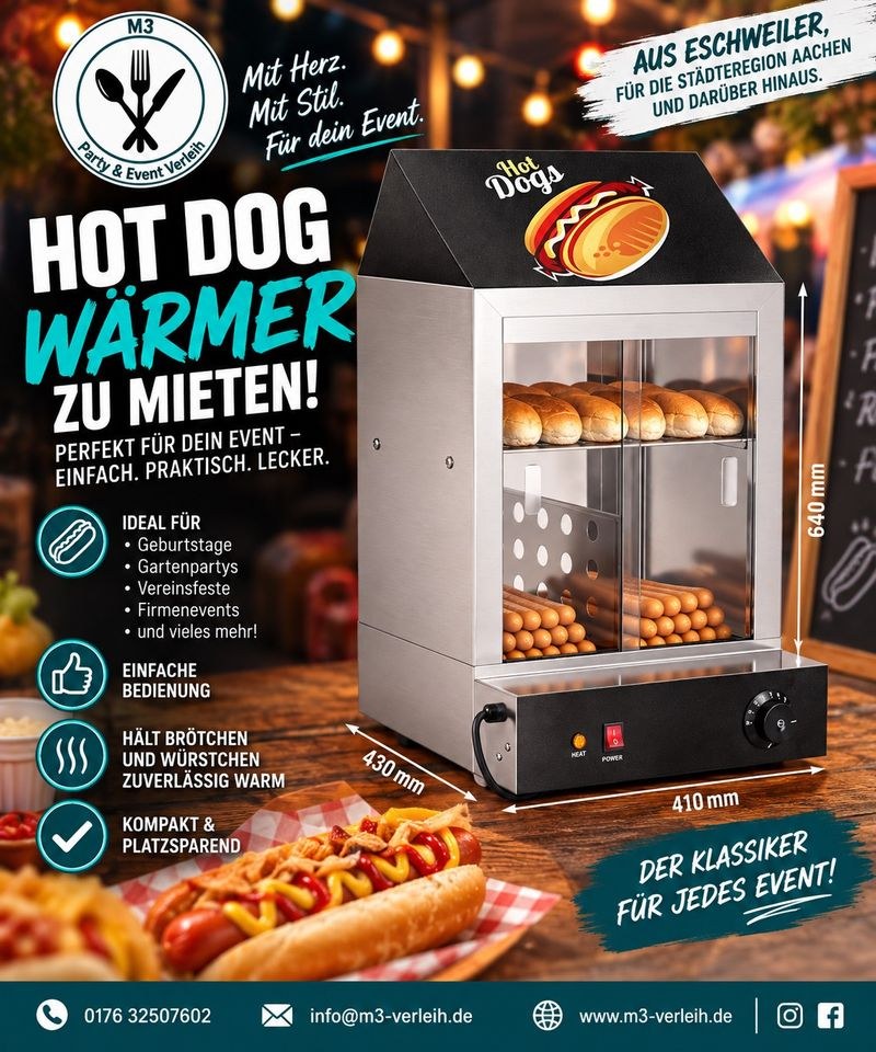 Hot Dog Wärmer mieten in Eschweiler – Gastro-Küche auf Zeit
