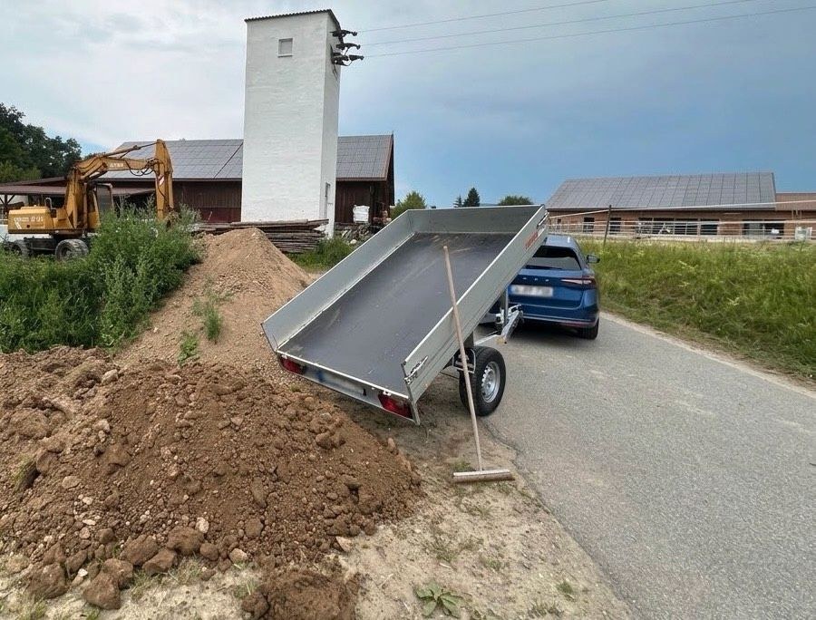 Anhänger Anssems Tieflader Kipper Humbaur Plane mieten bei Aleksandra – 3