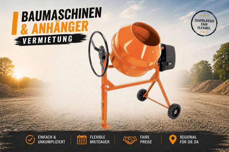 Betonmischer 180L 230V dein Projekt mieten in Bad Harzburg