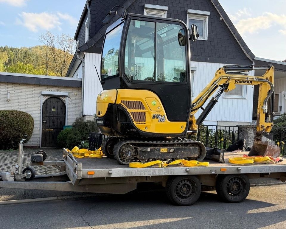 Minibagger Yanmar SV16 Kompakt Leistungsstark mieten in Bad Harzburg – 2