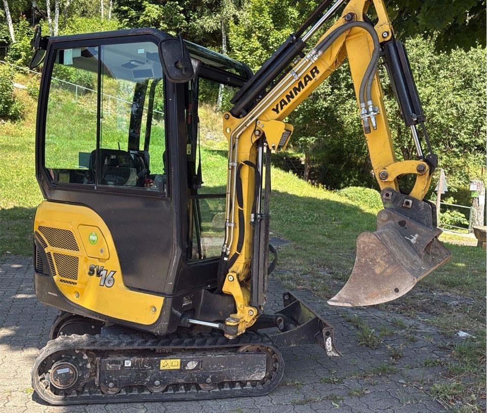 Minibagger Yanmar SV16 Kompakt Leistungsstark mieten in Bad Harzburg – 4