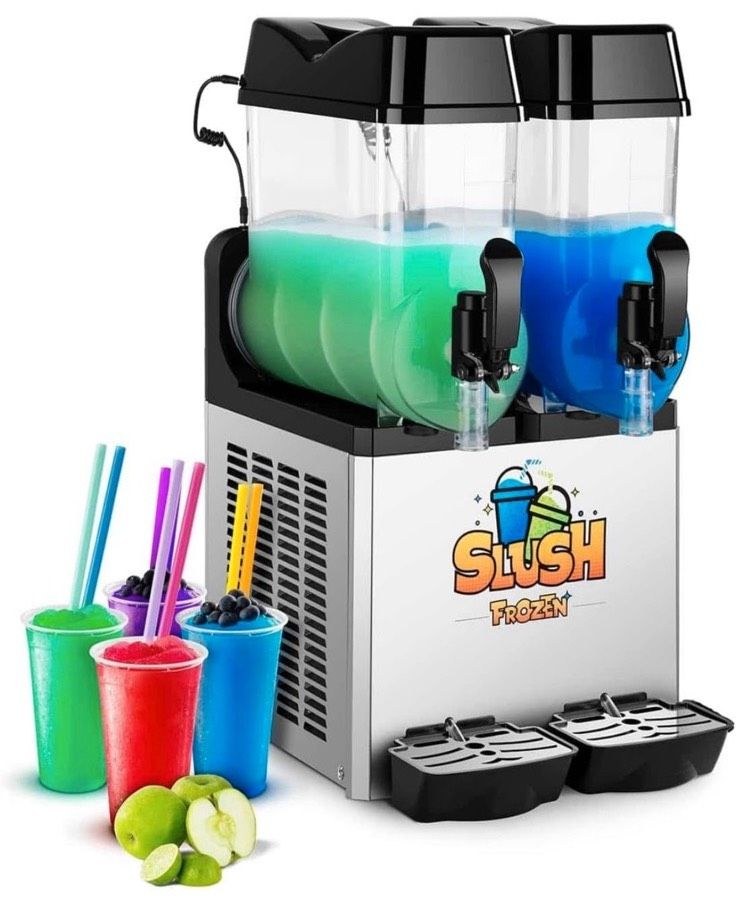 SLUSH ICE Maschine 2 x 10 Liter mieten bei Jumpy Hüpfburgenverleih