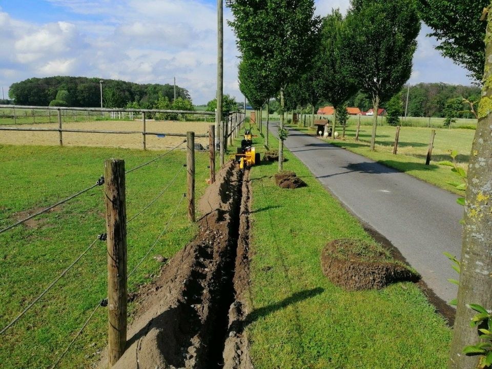 Grabenfräse Bewässerung Kabel Bagger mieten in Havixbeck – 3