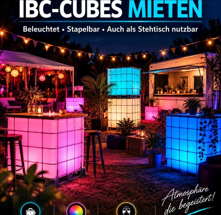 Mobile Eventbar Bar Anhänger 4,5 m mieten bei La Fleur – Blumen & Café