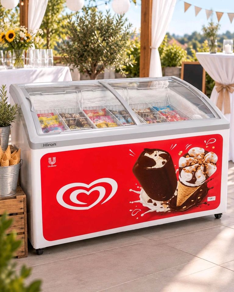 Eistruhe Tiefkühltruhe auf Wunsch Eis gefüllt mieten in Neu Ulm