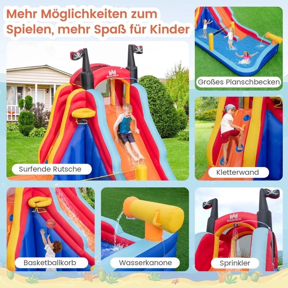 Piraten Wasserrutsche Hüpfburg Kindergeburtstag mieten – 3