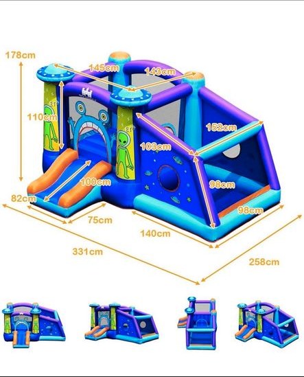 Alien Hüpfburg Kindergeburtstag mieten in Essen Freisenbruch – 2