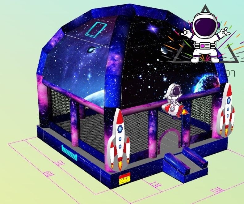 Hüpfburg space Kindergeburtstag Astronaut mieten in Essen Freisenbruch – 4
