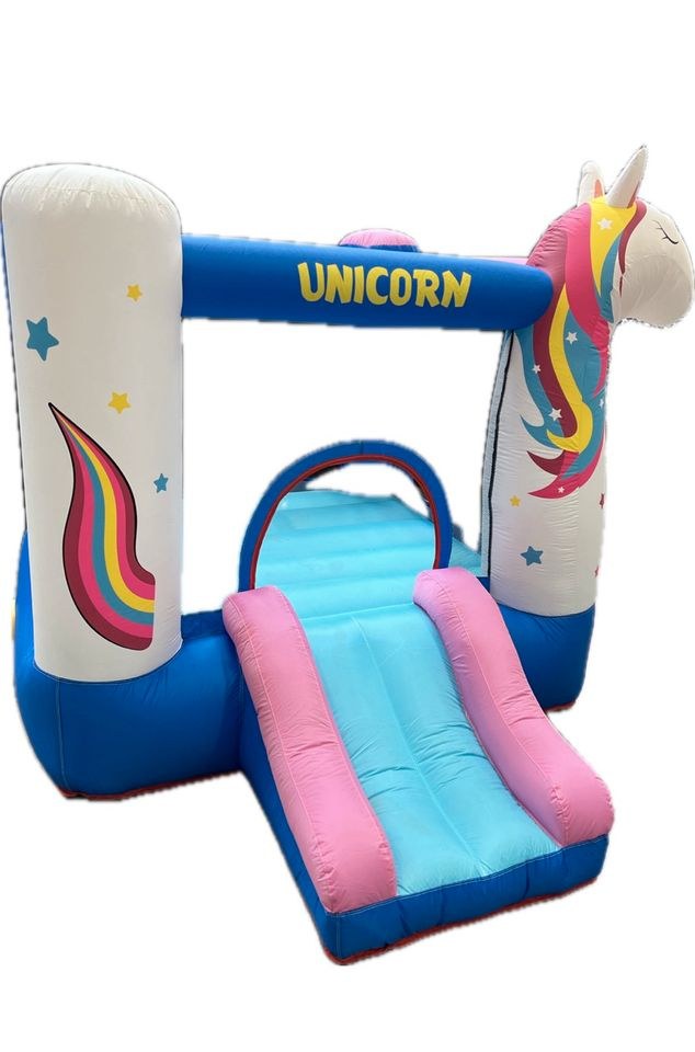 Einhorn Hüpfburg Kindergeburtstag mieten in Essen Freisenbruch – 4