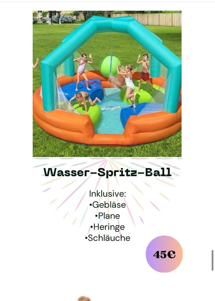 Sprinkler Ball Wasserspiel mieten in Essen Freisenbruch