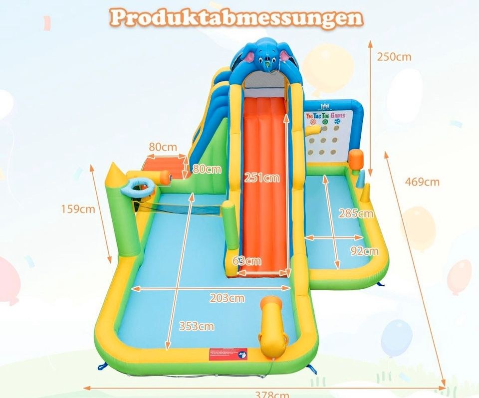 Wassspielplatz Großer Elefant Hüpfburg mieten in Essen Freisenbruch – 2