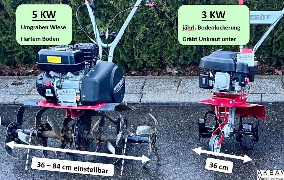 Motorhacke N Bj26 Gartenfräse Bodenfräse mieten in Ludwigsburg – 3