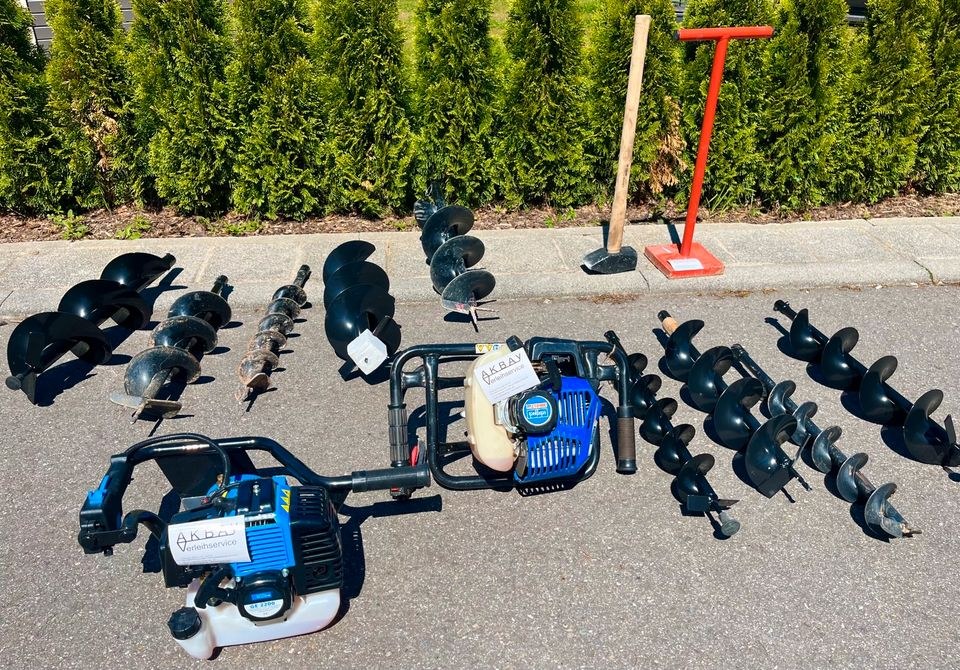 Erdbohrer Bj25 D=100 150 200 mm mieten bei Akbay Verleihservice
