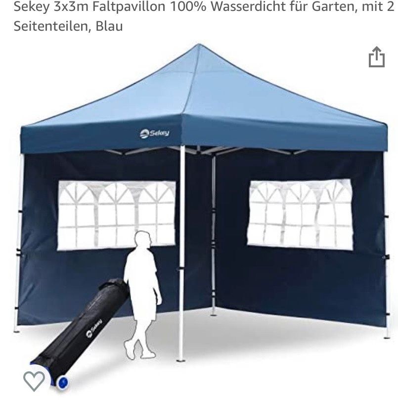 Pavillon Zelt 3x3m Stehtisch mieten bei Akbay Verleihservice