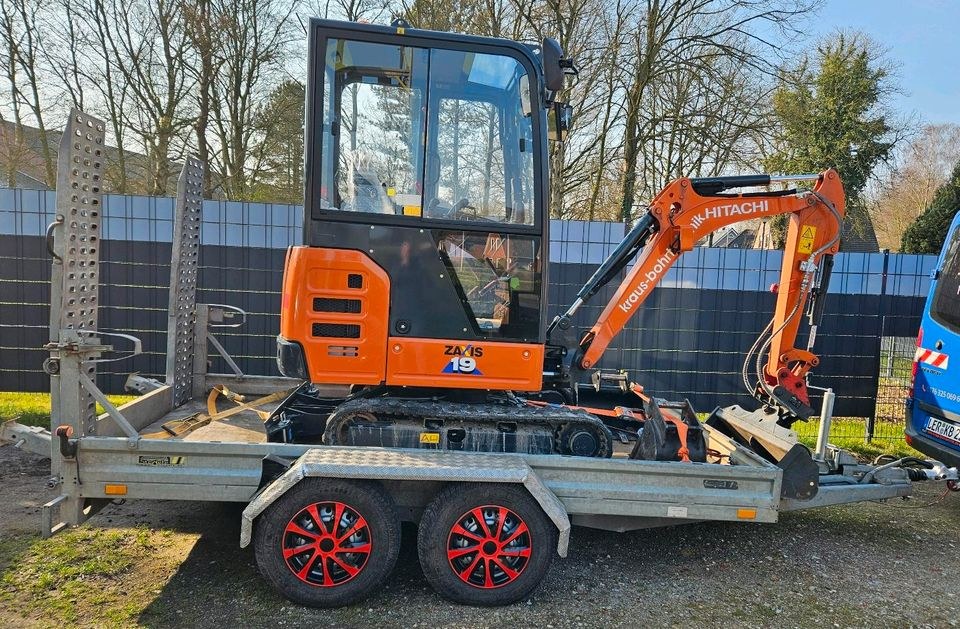 Bagger Hitachi ZX 19 1,8t mieten bei Kraus Bohrtechnik – 2