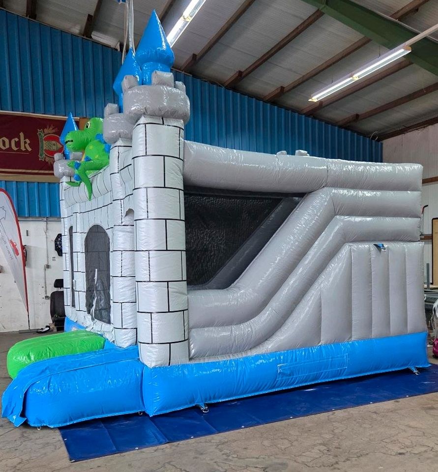 Hüpfburg Drachen Burg mieten bei Kraus Bohrtechnik – 2