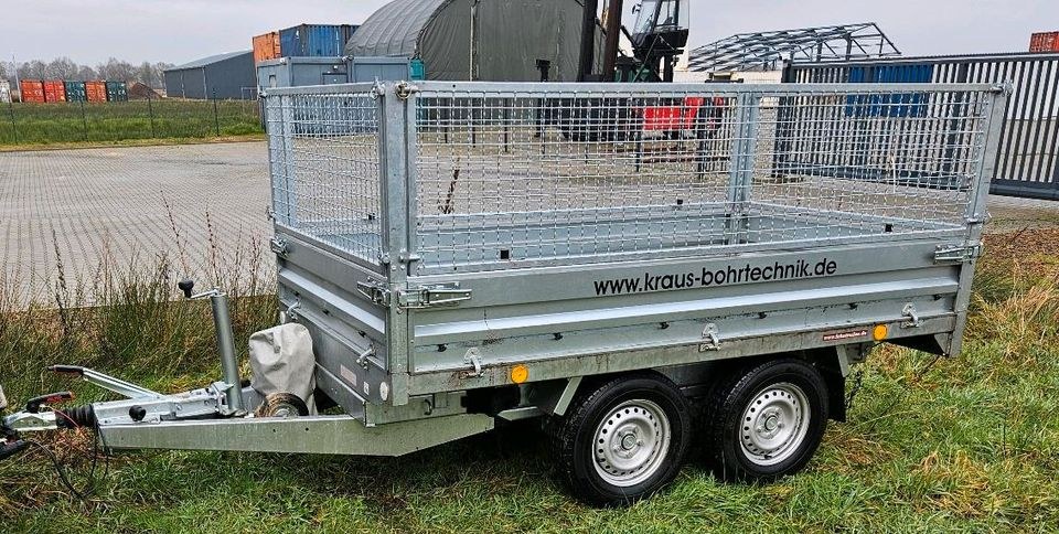 Anhänger Kipper 3,5t mieten bei Kraus Bohrtechnik – für Erde & Schutt