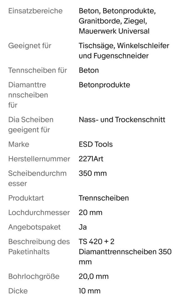 Motorflex Stihl TS 420 mieten bei Kraus Bohrtechnik – 2