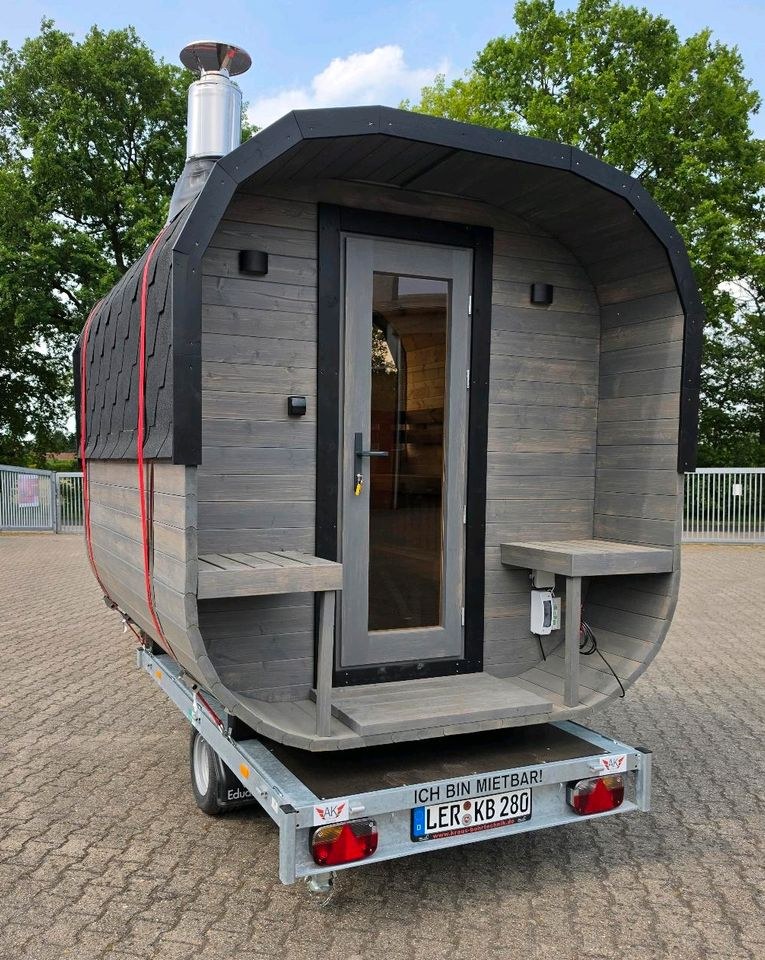 Sauna Mobile Holzofen mieten bei Kraus Bohrtechnik – das Besondere
