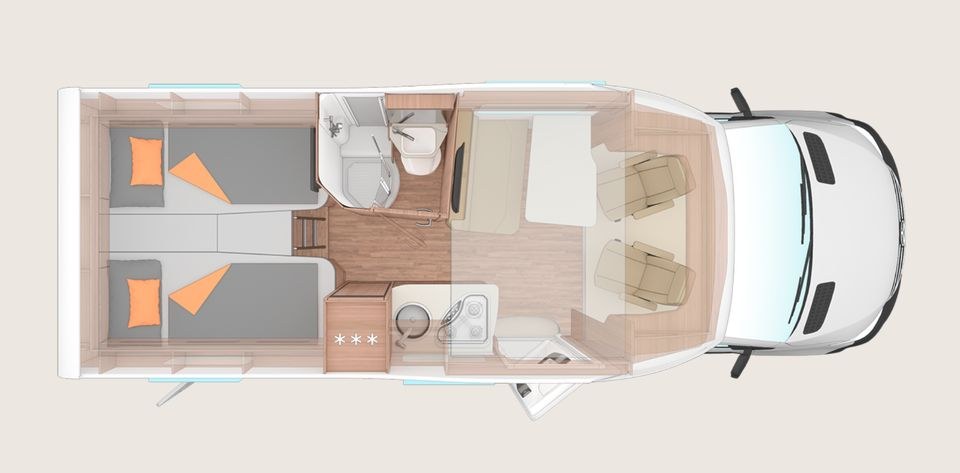 Wohnmobil Weinsberg CaraCompact MB 640 Klima mieten in Backnang – 3