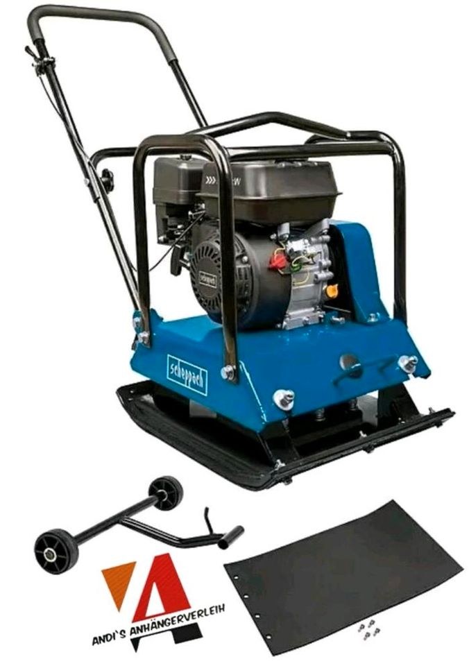 Rüttelplatte S 100 kg 25 KN Rüttler inkl Gummi mieten in Merchweiler