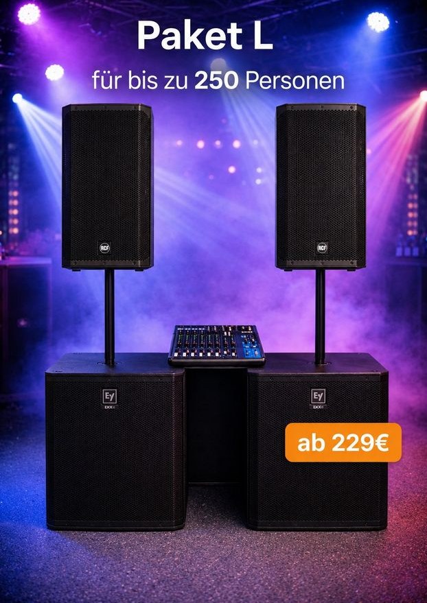 PA Anlage Musikanlage mieten in Viersen – Party-Sound – 4