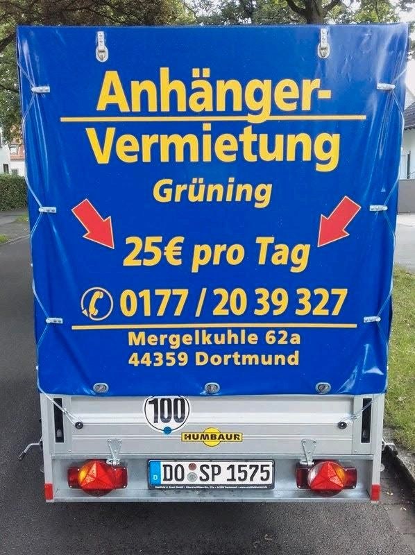 Anhänger 750 kg Planenanhänger Transportanhänger mieten in Mengede – 2