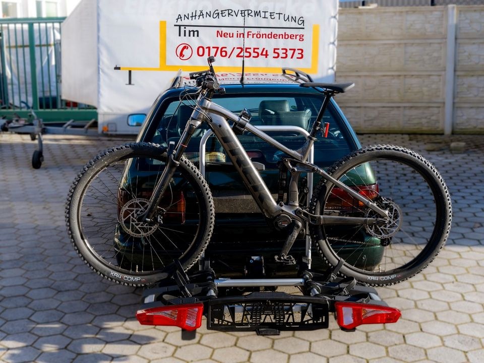 Fahrradträger Fahrradheckträger mieten bei Anhängervermietung Tim