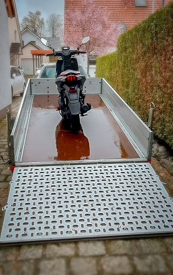 Motorrad Roller Anhänger kippbar mieten bei Anhängervermietung Tim – 3