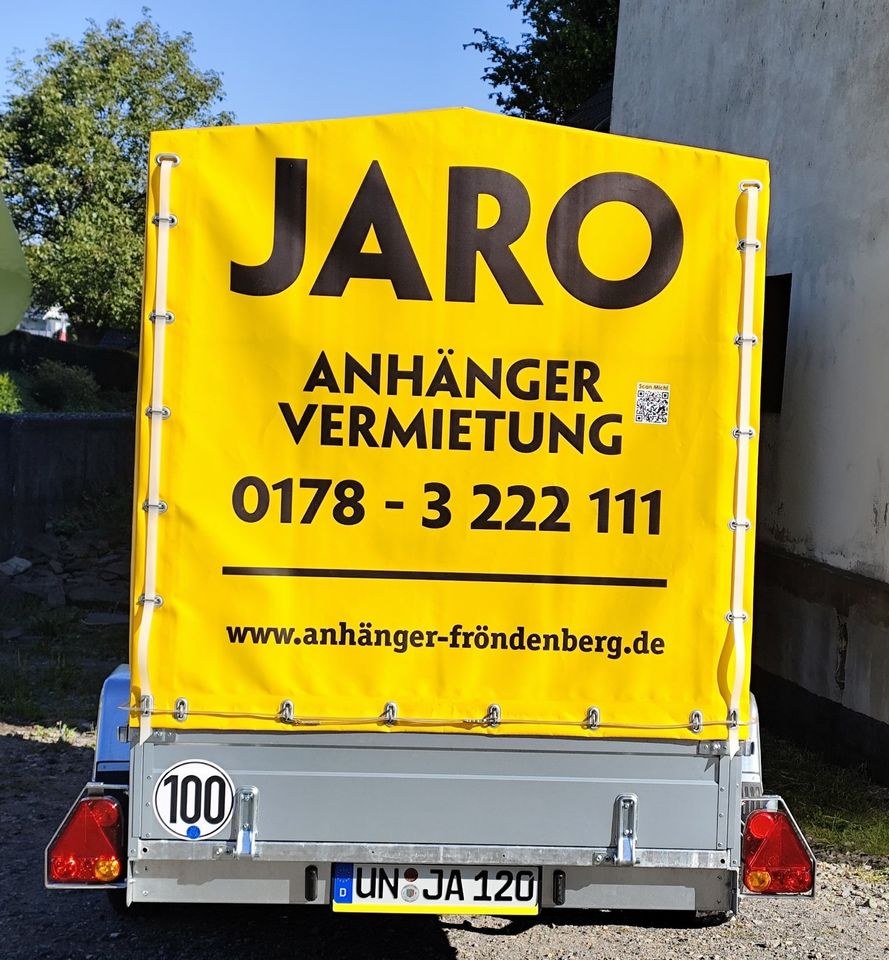 750 kg XXL Anhänger mieten bei JARO Anhängervermietung – 3