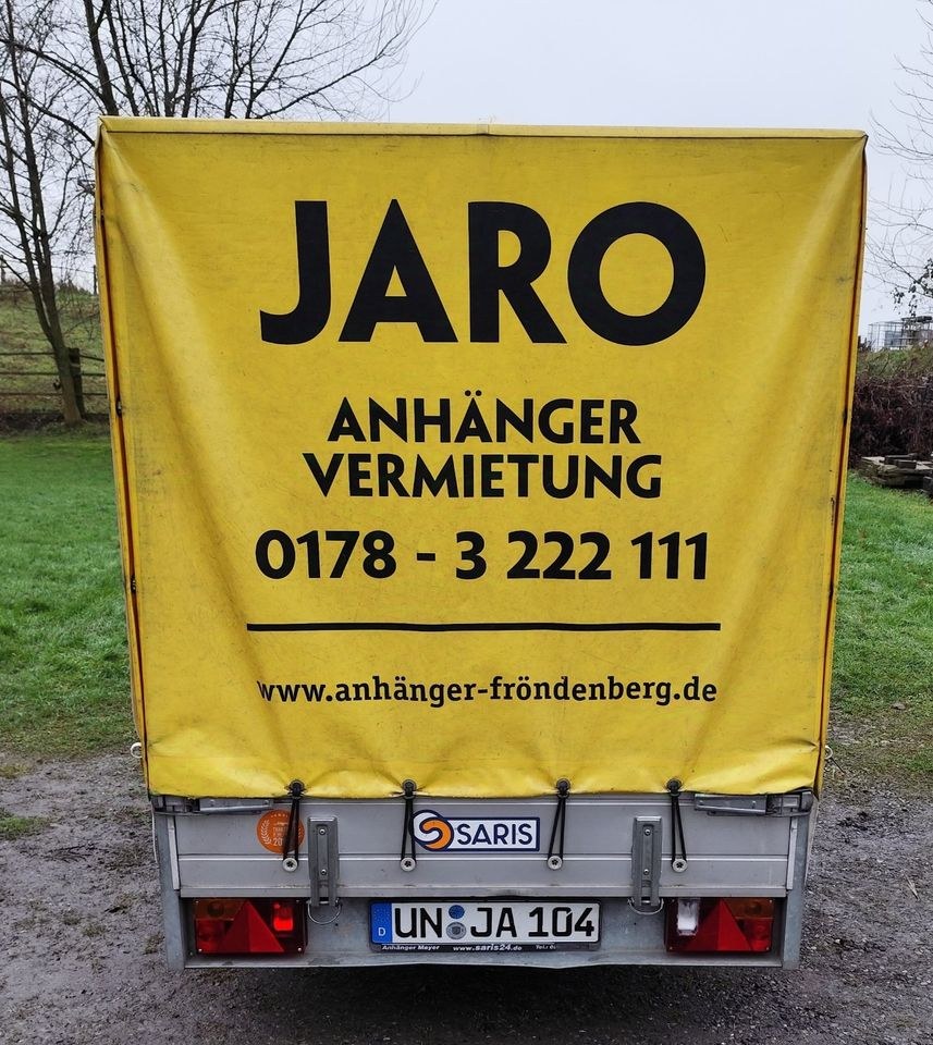 750 kg Anhänger mieten in Fröndenberg (Ruhr) – für Umzug & Baumarkt