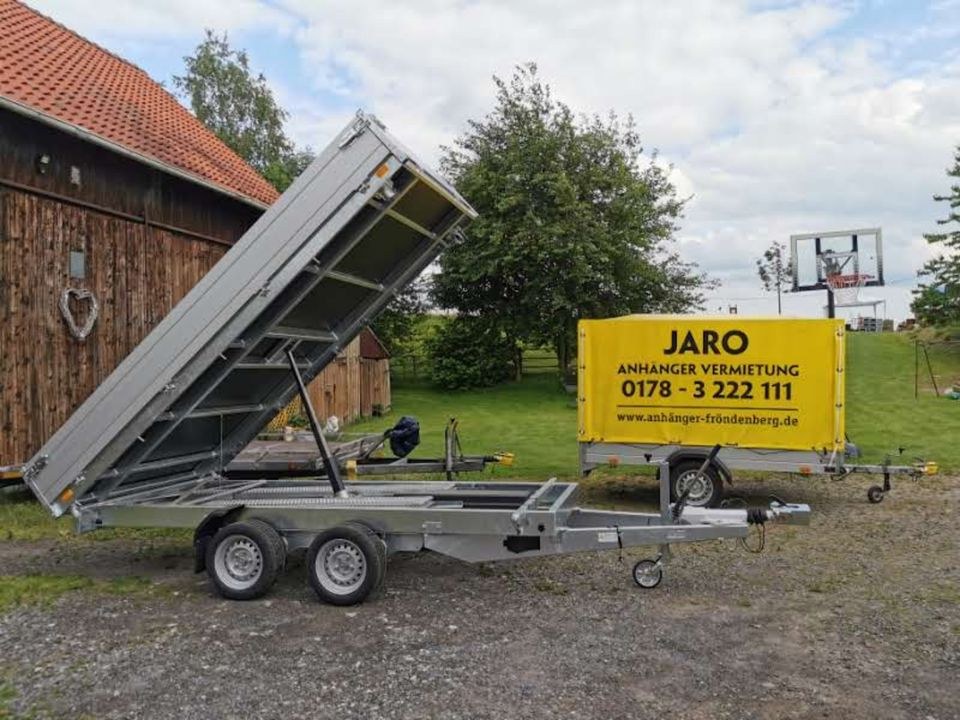 Dreiseitenkipper Anhänger mieten bei JARO Anhängervermietung – 4