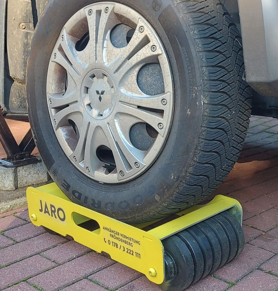 PKW ABSCHLEPP ROLLWAGEN 2250kg mieten bei JARO Anhängervermietung