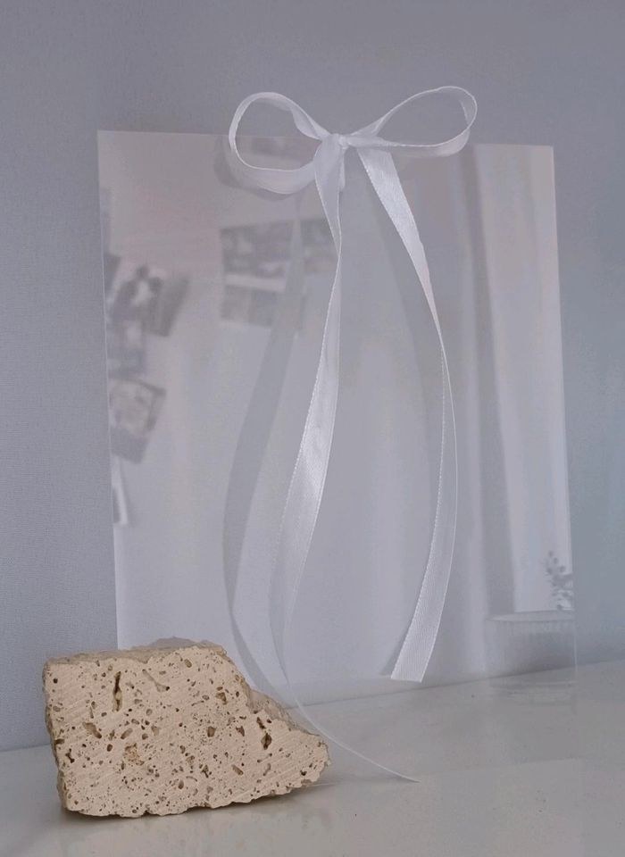 15x Kartenhalter Steine Acrylplatte mieten bei Areletia-Weddings – 2