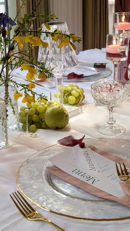 100x Glasteller Goldrand Platzteller mieten bei Areletia-Weddings – 2