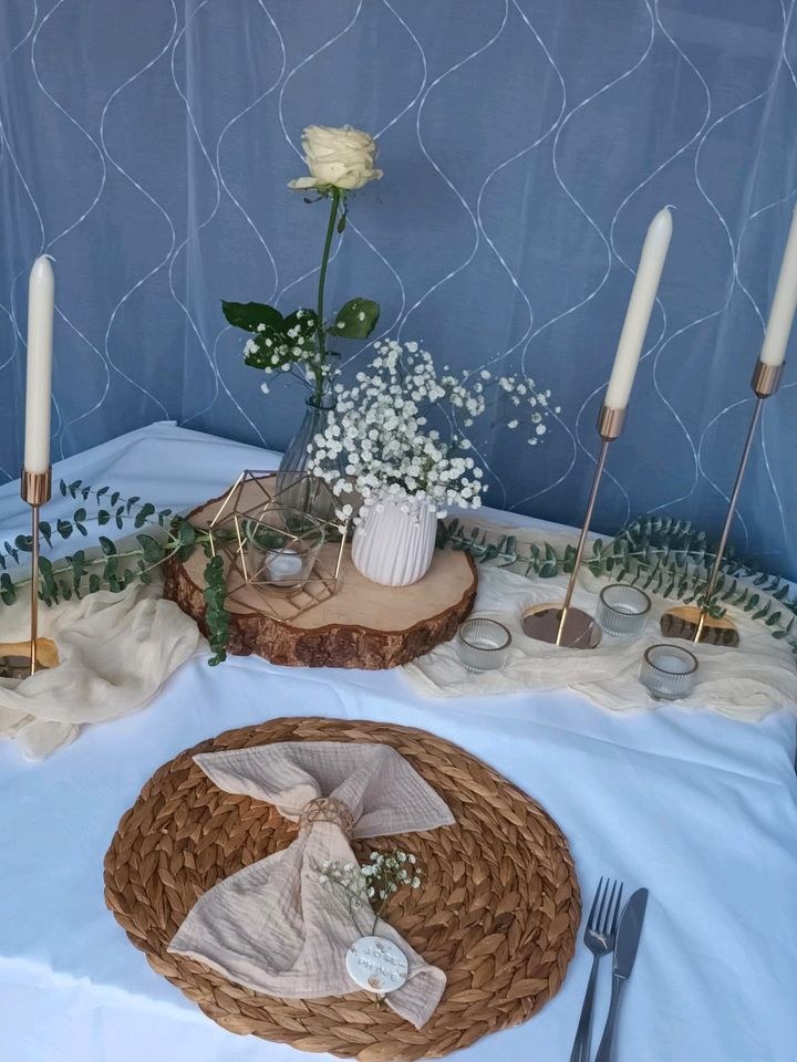 15x Holzscheiben 30cm Baumscheiben Hochzeitsdeko mieten – 2