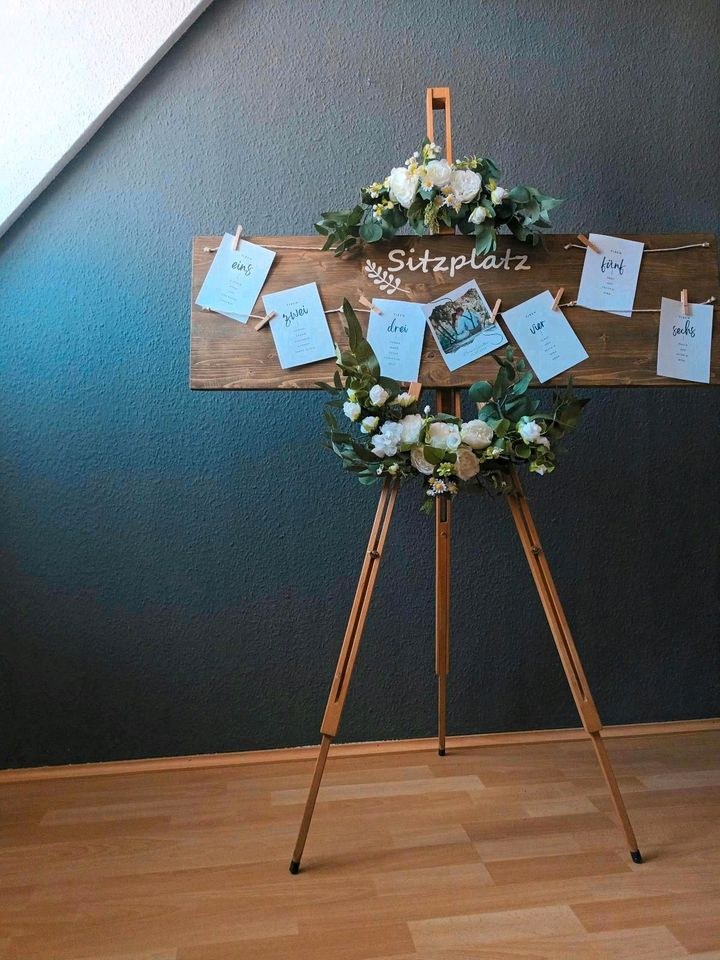 Sitzplan Schild Finde deinen Platz Hochzeitsdeko mieten – 4