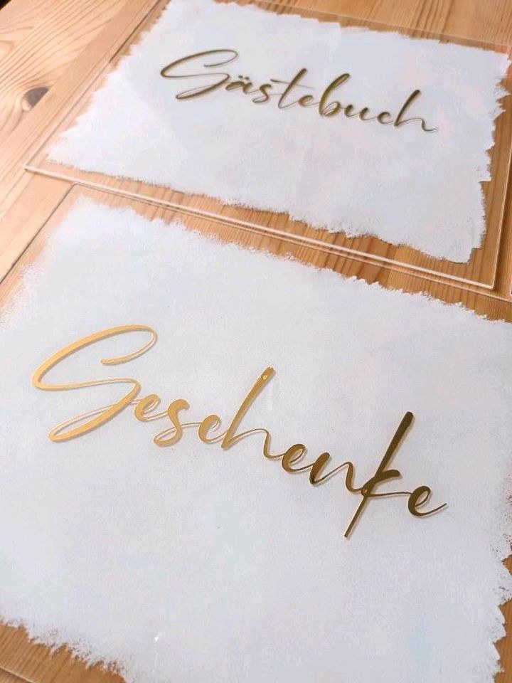 4x Schilder Set Fotobox Candybar Hochzeitsdeko mieten