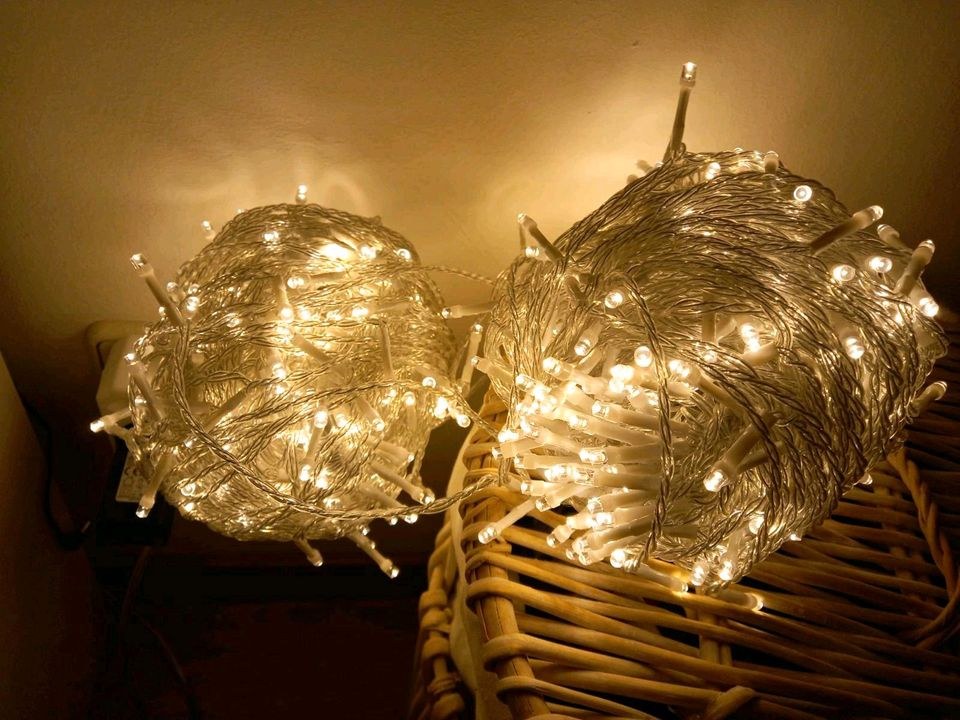 4x LED Lichterkette 100m Hochzeitsdeko Fotowand mieten – 3
