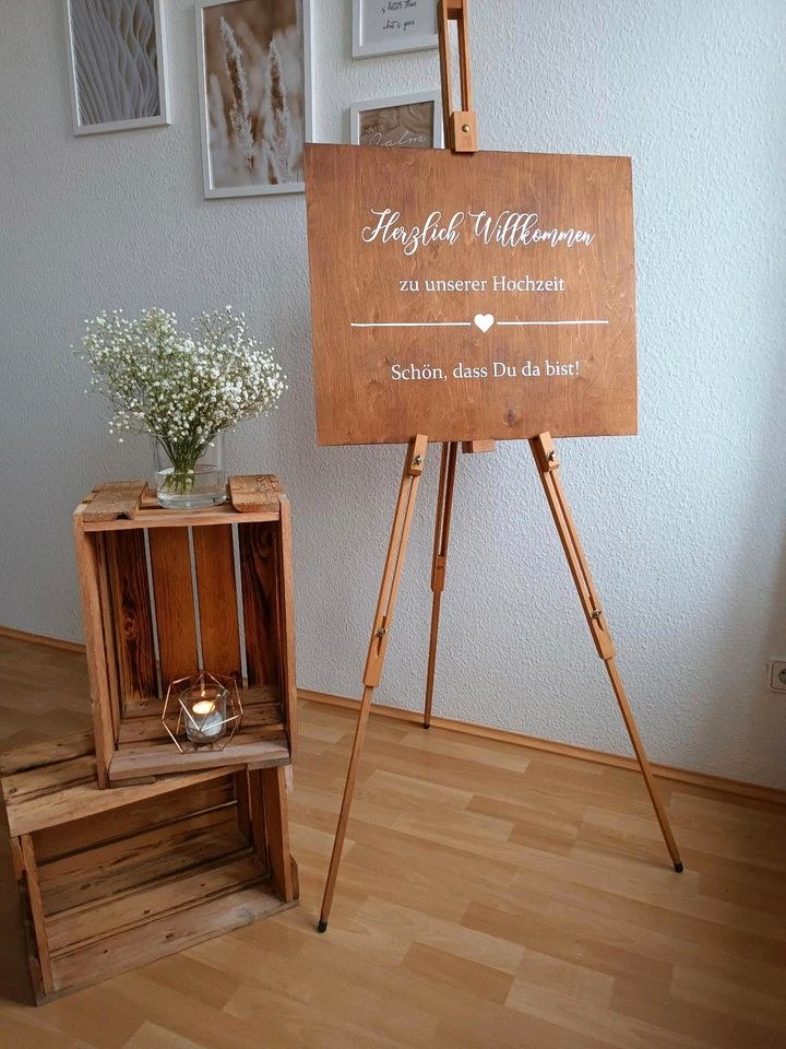 8x Staffelei Hochzeitsdeko mieten bei Areletia-Weddings – 4