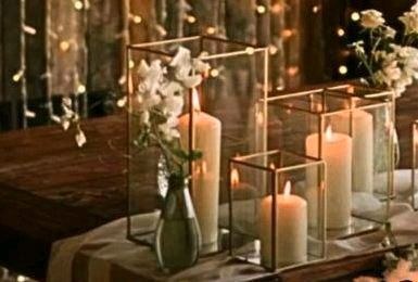 4x 3er Set Laternen Gold Kerzenständer mieten bei Areletia-Weddings – 2