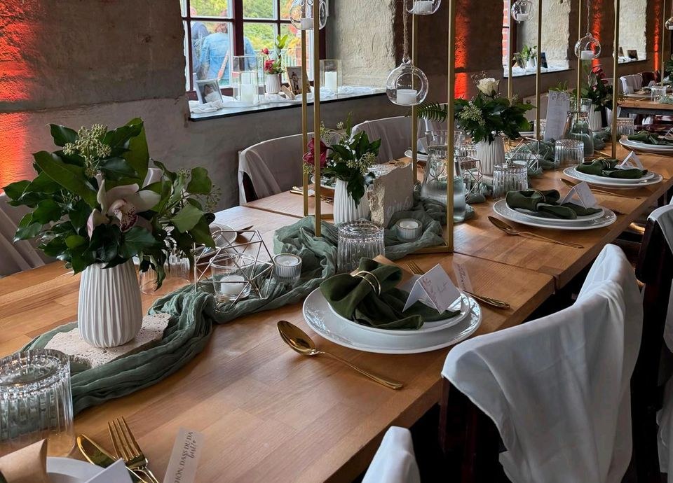 32x Vase weiß Muster Hochzeitsdeko Deko mieten bei Areletia-Weddings – 3