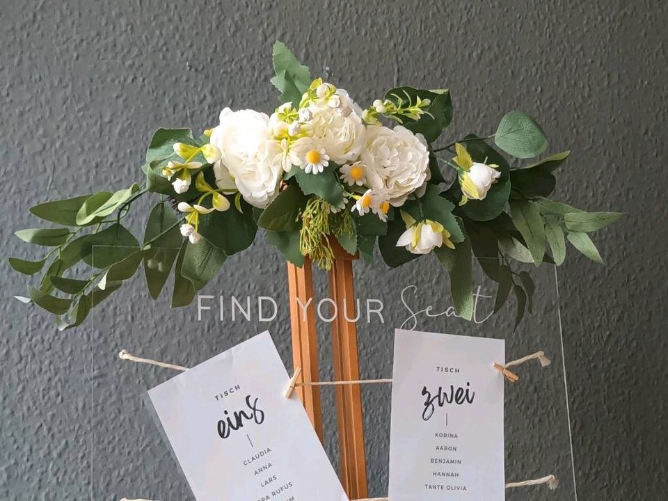 2x Blumengesteck Traubogen Hochzeitsdeko mieten bei Areletia-Weddings – 2