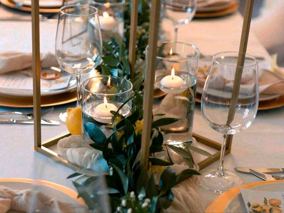 3 Größen Glaszylinder Zylindergläser Vase mieten bei Areletia-Weddings – 4