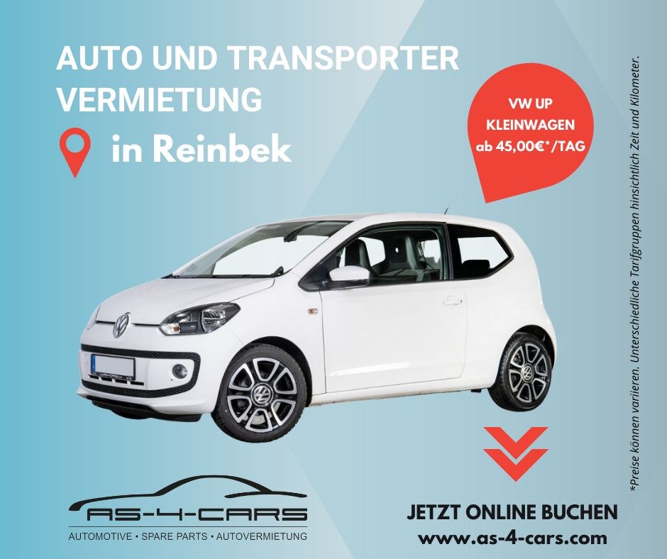 VW up Kleinwagen PKW 45 mieten bei As-4-cars – fair mieten