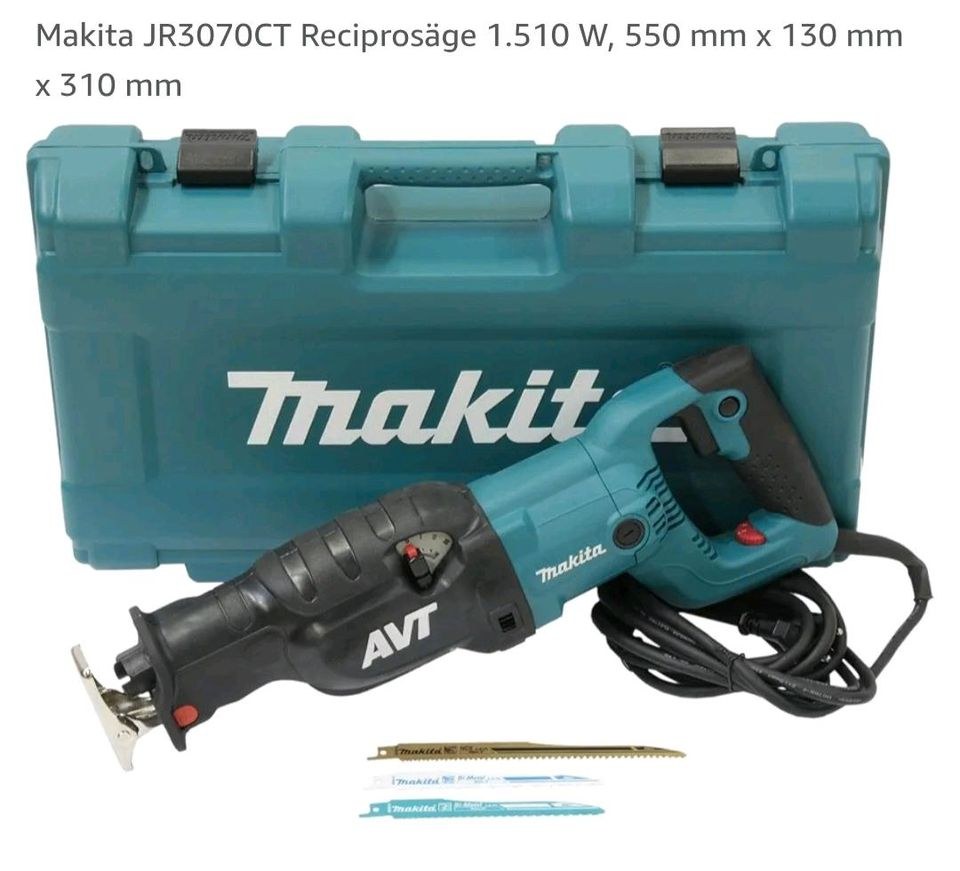Tigersäge Reciprosäge Makita Säge mieten bei A.S Haus & Gartenservice