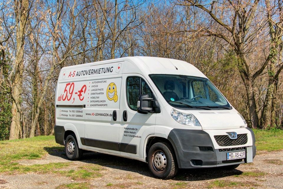Transporter Sprinter Umzugswagen Peugeot Boxer L mieten