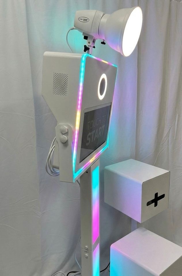 Fotobox weiß Drucker Hochzeiten PhotoBooth mieten in Oerlinghausen