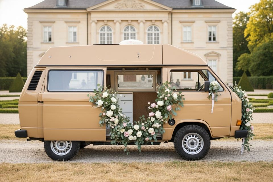 VW Bulli T3 Brautauto 4 Tage mieten bei Auto-Evento