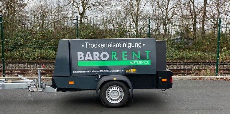 Baukompressor 6,8m³ mieten bei Barorent Mietservice – Druckluft mobil